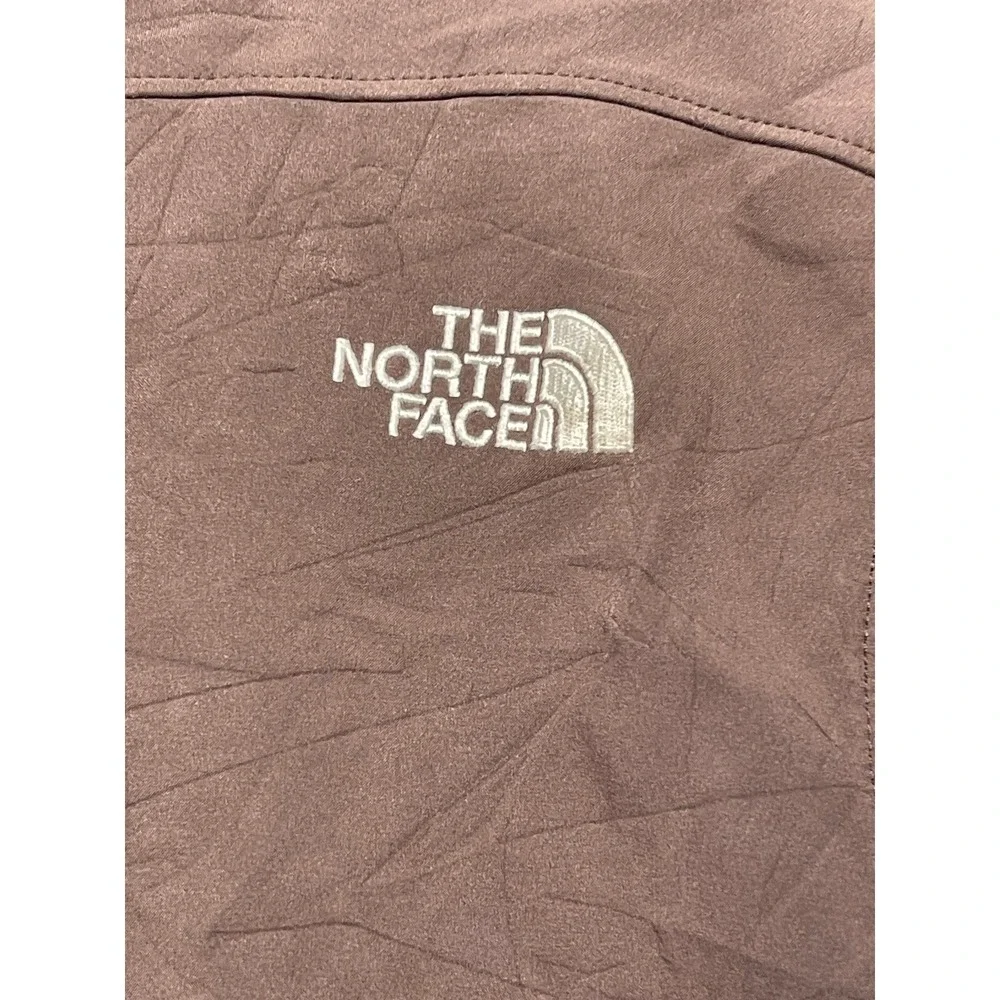 The North Face Apex Softshell Jacket Mens Medium Brown Full Zip Fleece Good